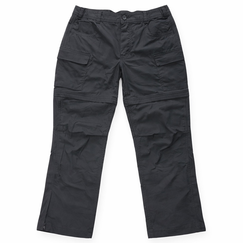 REI Co-op Sahara Convertible Stretch Pants Women’s 8P Gray Nylon Zip